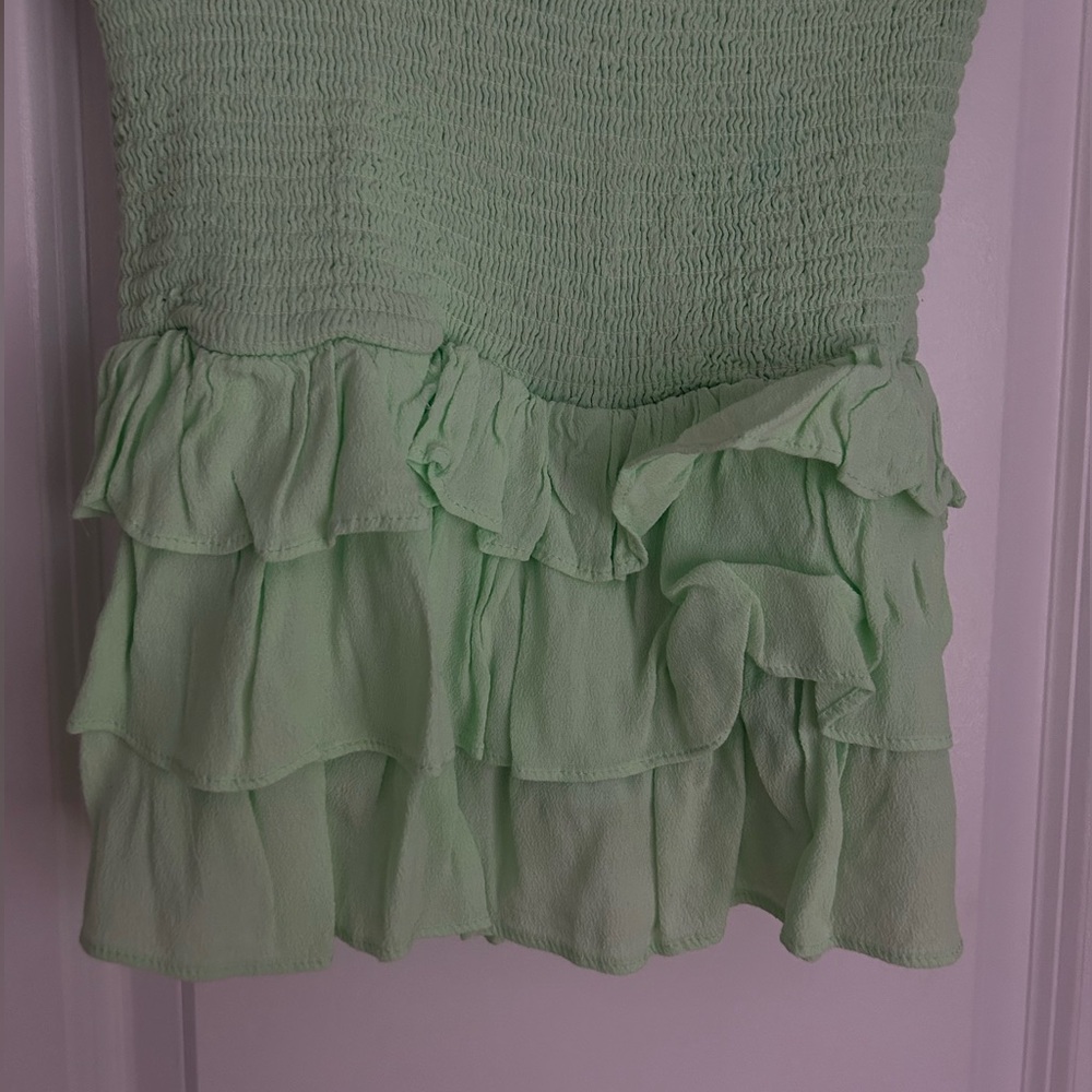 LIME GREEN PREPPY SKIRT